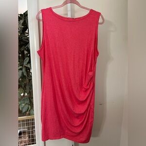 INVOLAND SLEEVELESS T SHIRT DRESS. NWT. SIZE 18W. PINK